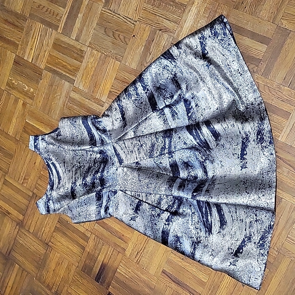 Nicole Miller Fit and Flare Marbled Dress